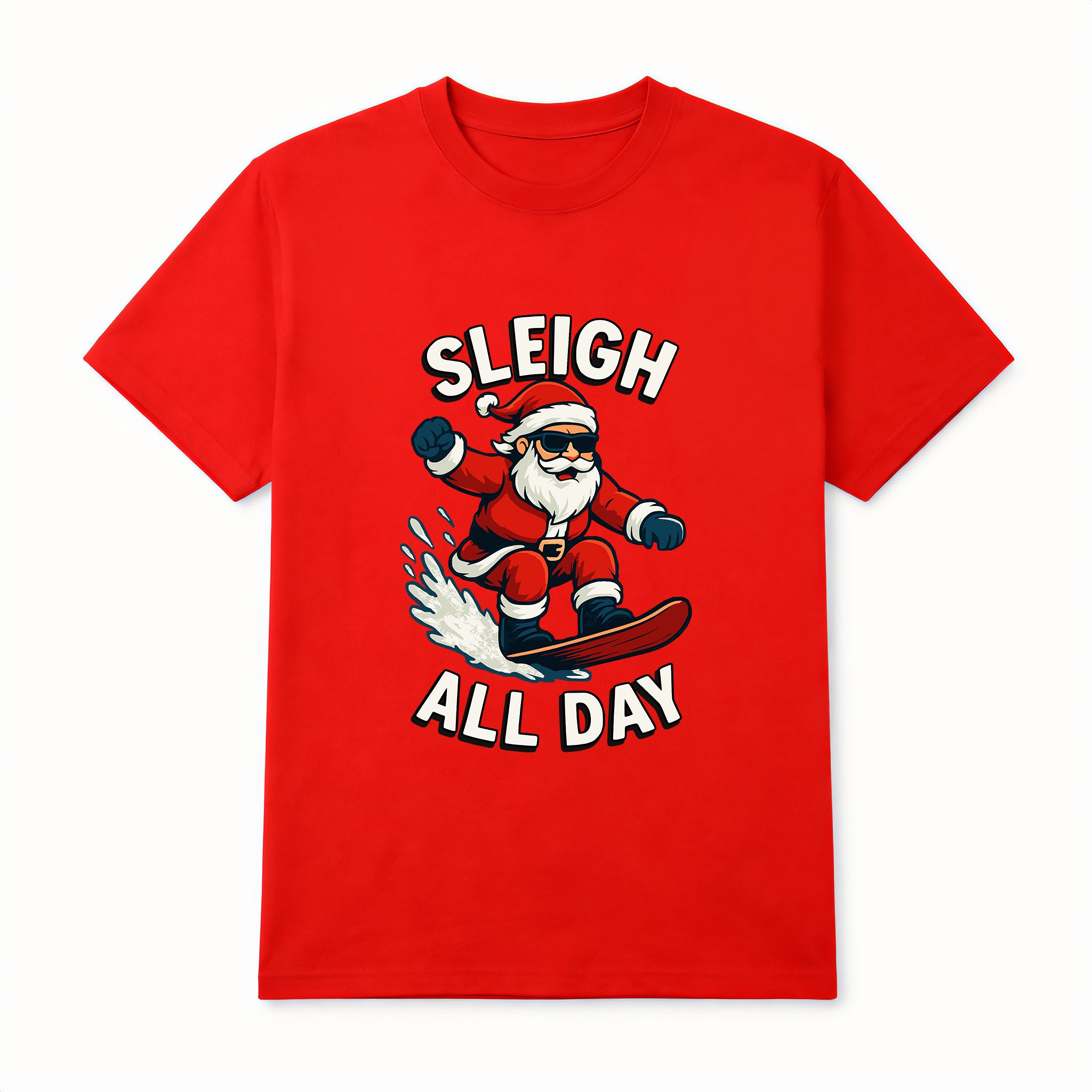 T-skjorte med Julemotiv - Sleigh All Day