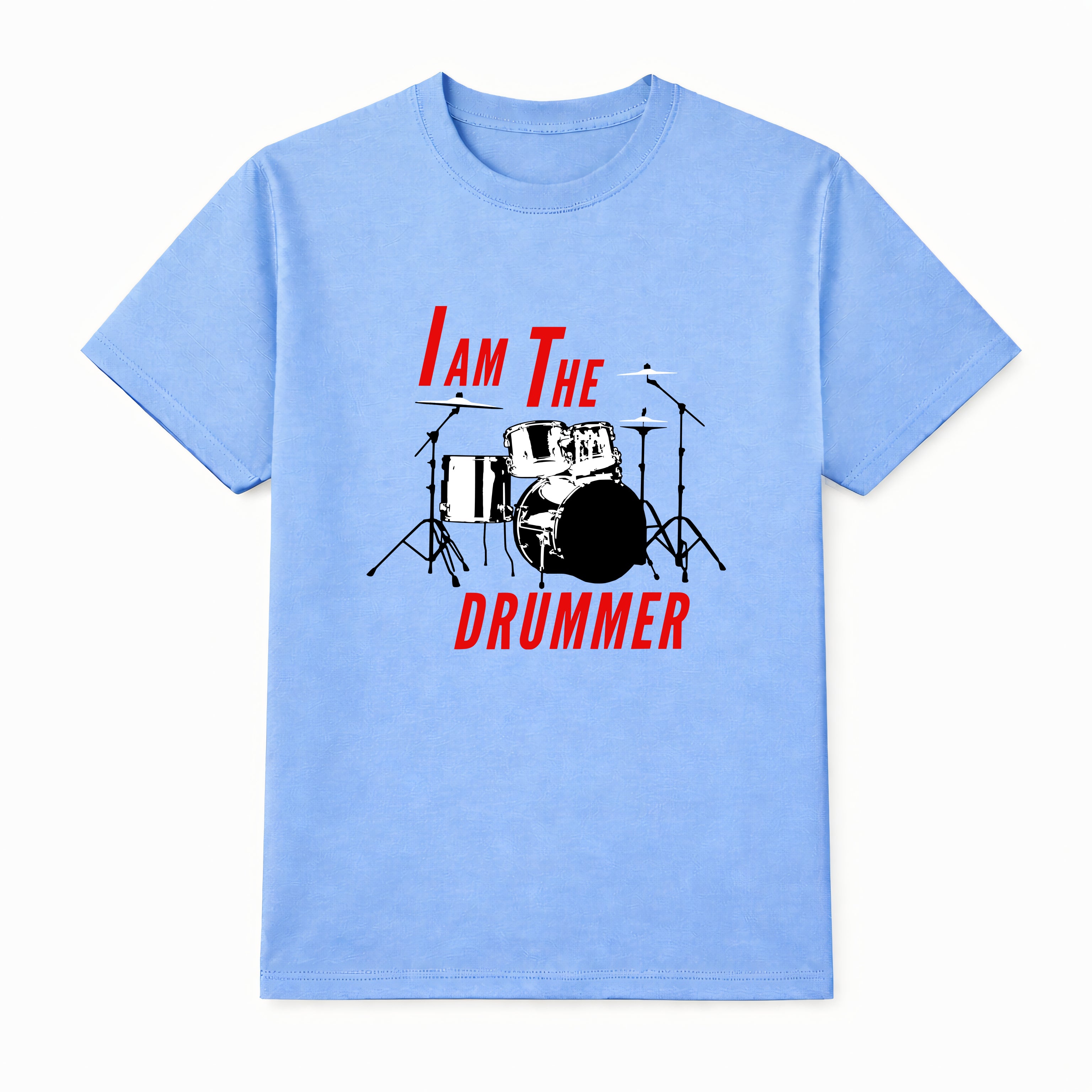 T-skjorte Musikk - I AM THE DRUMMER