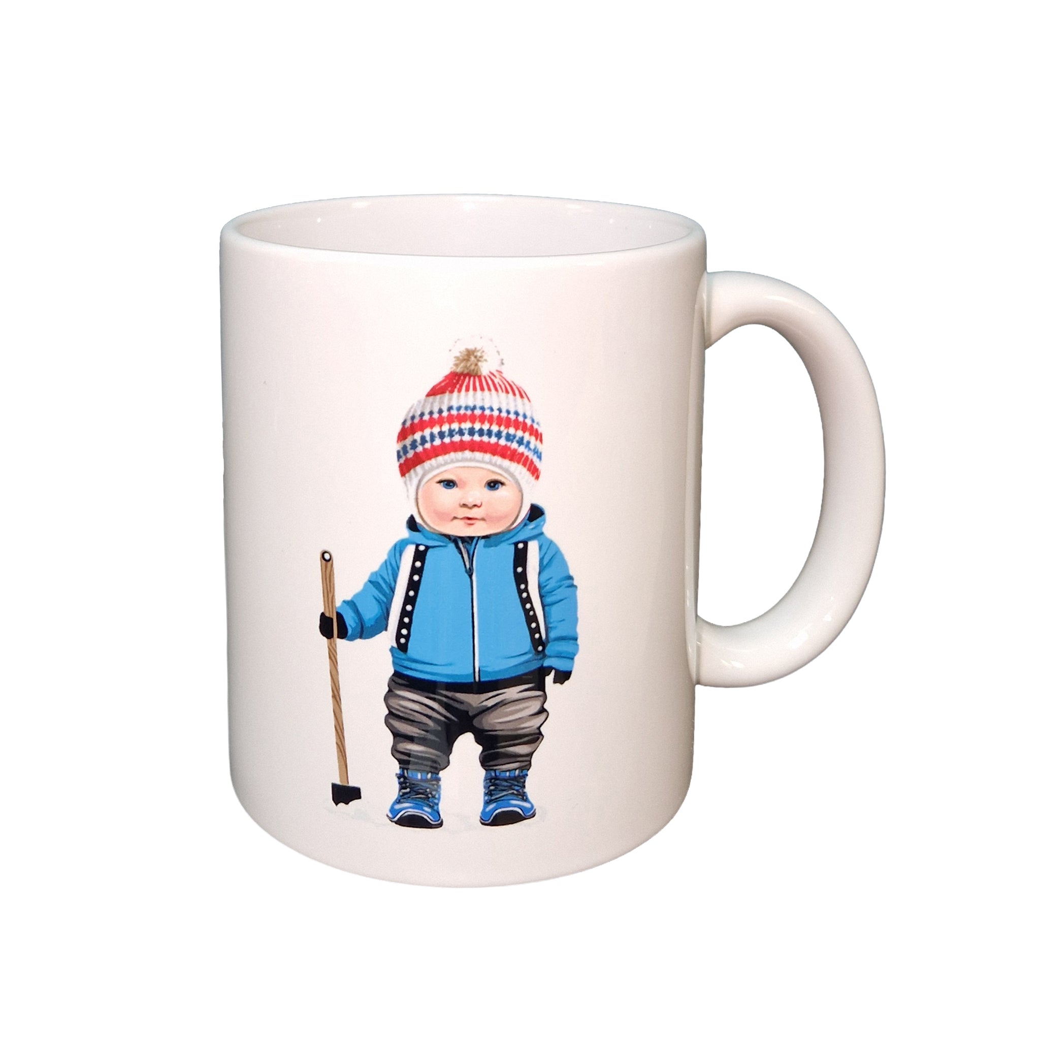 Norsk Vinterbarn Gutt – Keramisk Krus