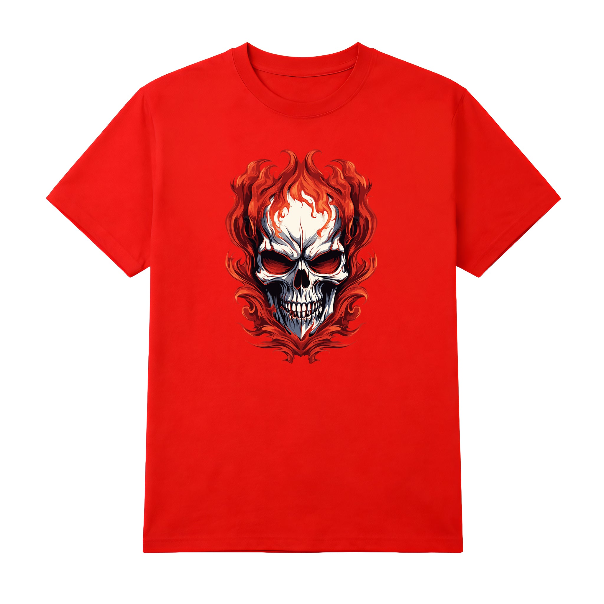 T-skjorte - Skull Flame